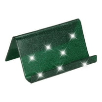 Business Card Holder for Desk, Acrylic Business Card Holders Shine Card Stand Organizer Cards Display for Office, Green