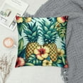thumbnail image 2 of GOSMITH Pillow Covers, Tropical Pineapple Decorative Throw Pillow Covers Pineapple Flower Pillowcase Farmhouse Cushion Cases for Sofa Couch Outdoor Home Decorations, 2 of 5