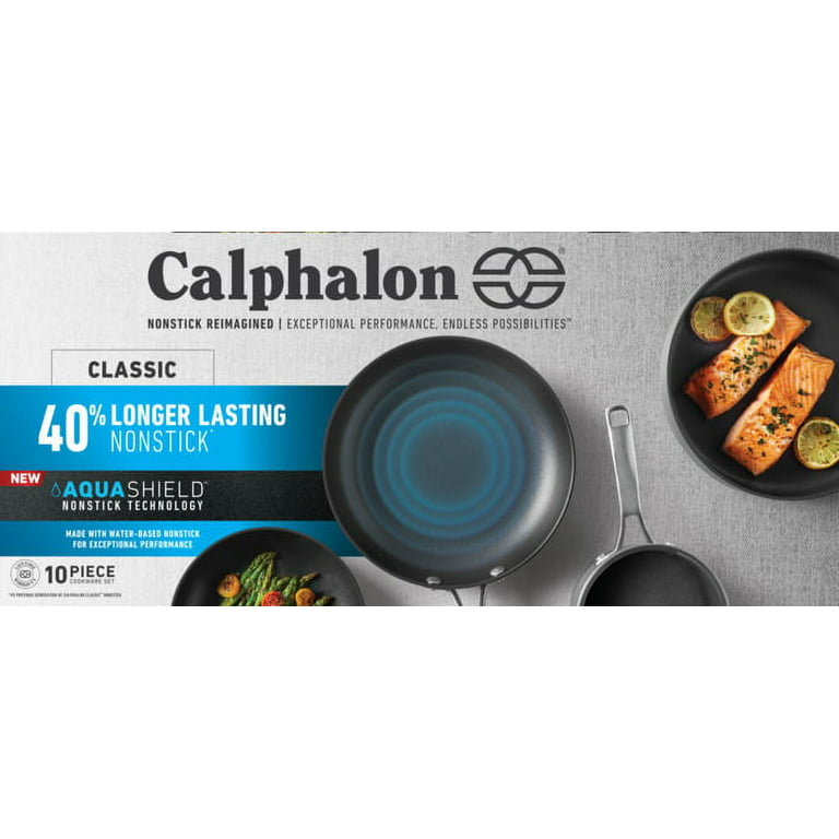 Calphalon Classic AquaShield Nonstick Frying Pan Set, 8-Inch and 10-Inch  Frying Pans