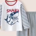 thumbnail image 4 of Leey-World Little Girls Pajamas 1t 2t 3t 4t 5t 6t Boys Girls Pajamas Sets Kids 2-Piece Sleepwear Cotton Raglan Long Sleeve Casual Clothes(Grey,4-5 Years), 4 of 4