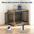 thumbnail image 4 of Home Heavy Duty 32" Dog Crate Furniture with Barn Door for Small Medium Dogs, Indoor 2 Doors Pet Cage Side End Table, Wooden Cage Dog Kennel Furniture with Double Doors, Anti-Chew Anti-Escape, 4 of 9