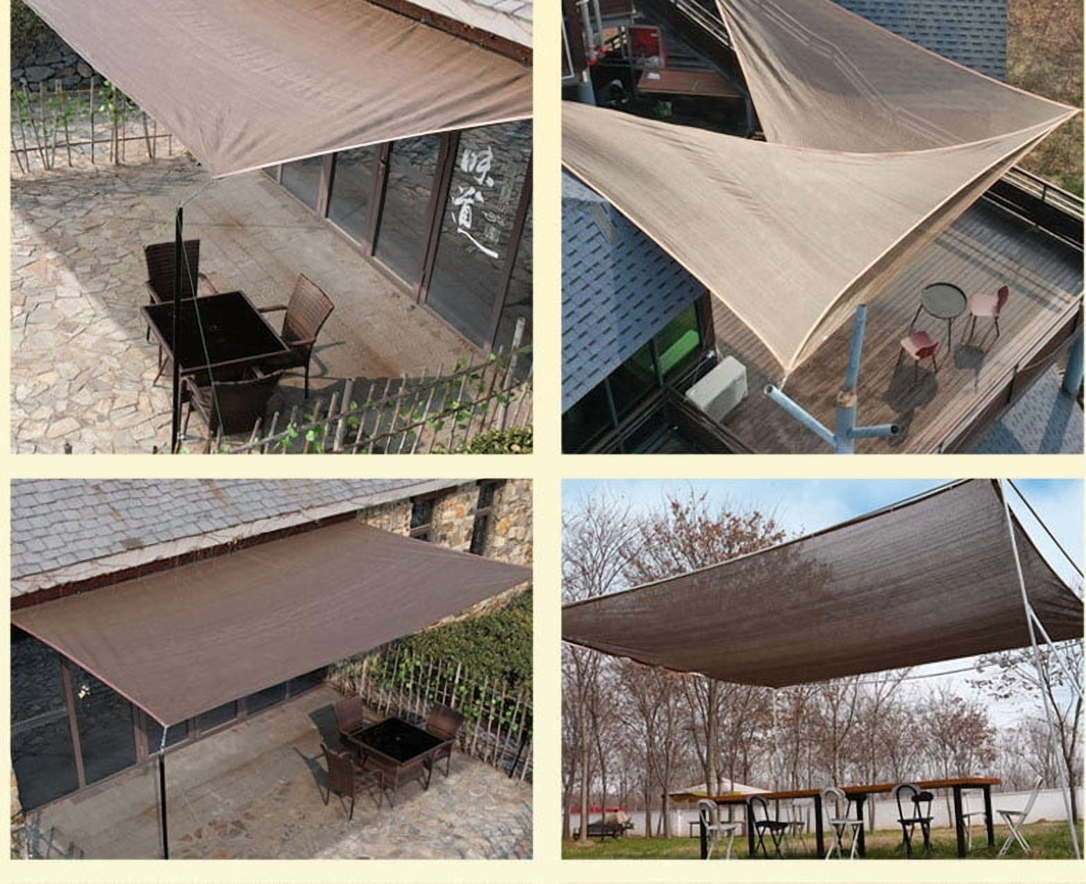 6.56x9.8FT 95% Shade Cloth, Durable Mesh Tarp with Grommets, Garden Sunblock Shade Cloth Shading for Plants Cover, Greenhouse, Barns Kennel, Patio, Tomatoes