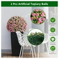 thumbnail image 5 of Artificial Topiary Balls Set of 2, Flower Topiary Balls Decorative Balls for Outdoor and Indoor, Wedding Decoration, 5 of 7