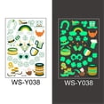 thumbnail image 1 of Agiferg St. Patrick's Day Tattoo Sticker Luminous Fluorescent Colourful Irish Festival, 1 of 1