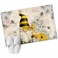 thumbnail image 2 of Rectangle Area Rug 2x3ft,Farm Bee Gnome Daisy Flower Washable Carpet Non-Slip Runner Accent Rugs Indoor Floor Mat for Bedroom Living Room Decor,Vintage Letter, 2 of 9