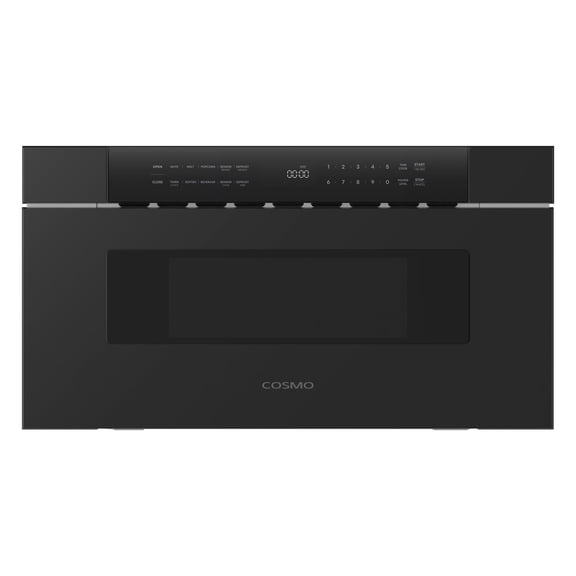 Cosmo 30 in. Haven Collection 1.2 cu. ft. Built-in Microwave Drawer, Presets, Touch Controls, Defrosting Rack, Matte Black