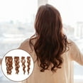thumbnail image 4 of EXHUMKY 4Ud Extensiones De Clip En Marrón Para Rápidos, 4 of 6