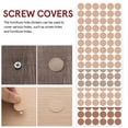 thumbnail image 5 of SHIYUU 15 Sheets Screw Hole Stickers Furniture Hole Covers Wood Textured Furniture Stickers Self-adhesive Screw Hole Repair, 5 of 6