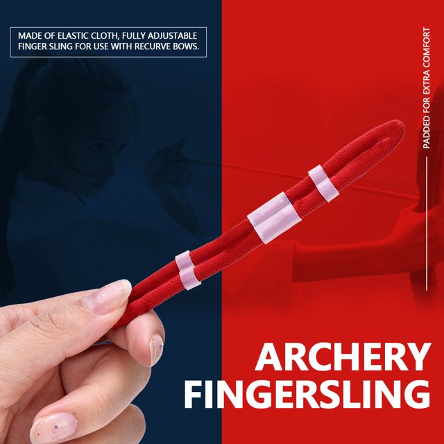 Ymiko Handy Archery Finger Sling Accessories For Hunting Shooting Recurve Bow Durable