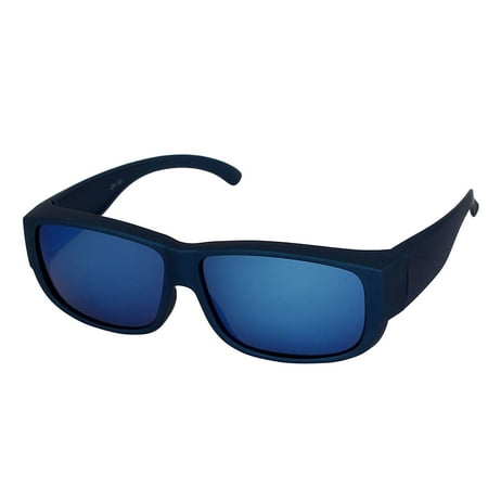 Unique Bargains Men Women Blue Polarized Sports Sunglasses for Driving Surfing Golfing