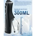 thumbnail image 4 of Hydropulseur Dentaire Intelligent L15 - Réservoir d'Eau 300 ml, 5 Modes, 4 Embouts, Étanchéité IPX7, Batterie Rechargeable 2000 mAh, Pression 40-140 psi, Impulsions 1600-1800/min, Irrigateur Buccal Portable Détachable pour la Maison et, 4 of 6