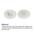 thumbnail image 4 of Screw Cap Covers, 120 Pack 16.7x4.3mm Plastic Screw Decoration Cover, Light Gray, 4 of 5