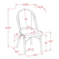 thumbnail image 6 of Furniture of America Cruz Outdoor Dining Chair - Faux Rattan - Set of 2 - Armless - Gray, 6 of 6