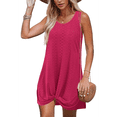 thumbnail image 2 of Women Beach Fashion Twisted Dress Rose Red S, 2 of 8