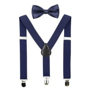 Toddler Kids Boys Girls Baby Suspenders and Bow Tie Matching Set for Wedding Party Adjustable Suspender Set