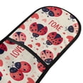 thumbnail image 2 of Dailycode Double Sided Oven Mitt with Loop Heat Resistant Kitchen Long Potholders 7" x 35" Ladybugs Heart Love, 2 of 6