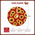 thumbnail image 4 of Bingfone Christmas Tree Skirt Mat Christmas Decoration Interior 30"-Sunflowers On Red, 4 of 8