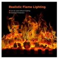 thumbnail image 2 of Electric Fireplace Stove, Freestanding Fireplace Heater with Realistic Flame, 1000/1500W Fireplace Heater, Overheating Safety Device, Thermostat, Adjustable Flame Brightness, 2 of 7