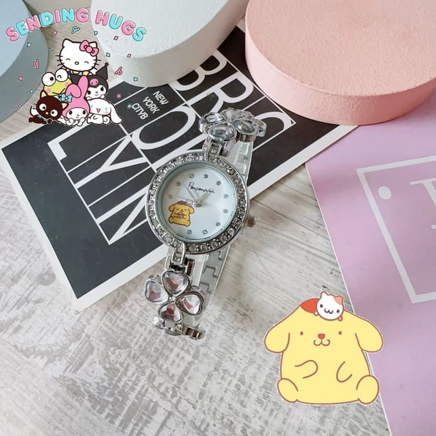 New Sanrio high-value student watch diamond-studded cute high-end bracelet watch gift watch in stock wholesale