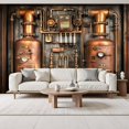 thumbnail image 2 of Peel and Stick Wallpaper Wall Murals Antique Steampunk Retro Vintage Old Metal Gear 69"H x 96"W Removable Wall Paper Self-Adhesive Wall Decor for Bedroom Living Room Nursery, 2 of 7