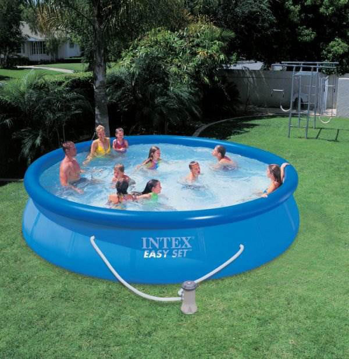 Intex 1000 GPH Set Pool Filter Pump \u0026 Wall Mount Auto Skimmer - Ground  Swimming Cartridge - Walmart.com