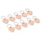 thumbnail image 4 of 10 Uds llavero de madera peso ligero escribir grabar fácilmente elegante en forma de corazón llavero de madera en blanco para regalo DIY, 4 of 14