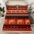 thumbnail image 2 of Erosebridal Bohemian Aztec Sheet Set Twin,Elephant Print Bedding Sets Twin Size,Animal Decor,Breathable,3pcs, 2 of 7