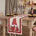 thumbnail image 2 of Table Runners 70 Inches Long Dress Scarves, Valentine's Day Farmhouse Coffee/Dining/Kitchen Table Decor, Holiday Table Runner, Romantic Roses Love Heart Gnomes Rustic 13x70 Inch, 2 of 9