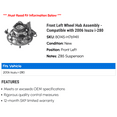 thumbnail image 2 of Front Left Wheel Hub Assembly - Compatible with 2006 Isuzu i-280, 2 of 2