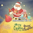 thumbnail image 2 of Wartleves Troqueles de corte de metal con letras de Feliz Navidad, moldes de troquelado, tarjetas para álbumes de recortes DIY, bonitos, 2 of 7