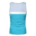 thumbnail image 2 of Akiihool Men's Gym Tank Tops Workout Muscle Tee Training Fitness Sleeveless T Shirts (Sky Blue,M), 2 of 5