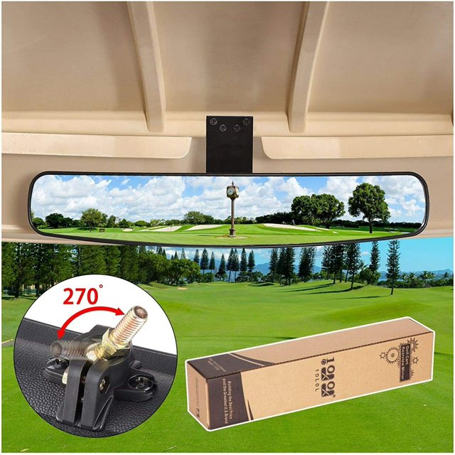 Golf Cart Mirror,Extra Wide Panoramic Rear View Mirrors For Ezgo Club
