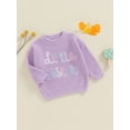 thumbnail image 3 of Big Sister Little Sister Matching Outfits Toddler Baby Girls Sweater Colorful Warm Knitted Long Sleeve Pullover Sweaters Fall Winter Knitwear, 3 of 7
