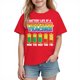 thumbnail image 2 of Blusas y camisas de manga corta con cuello redondo para niños y niñas, camisetas gráficas de manga corta, blusas con estampados bonitos para la temporada escolar., 2 of 9
