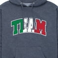 thumbnail image 3 of Instant Message - Team Italy - Men's Pullover Hooded Fleece Sweatshirt, 3 of 7