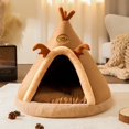 thumbnail image 1 of New Pet Tent House Cat Bed Warm Winter Cat Dog House Deep Sleep For Puppy Cat Indoor Outdoor Tent With Cushion Pet Supplies ShopWise Round, 1 of 8