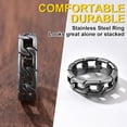 thumbnail image 3 of ORUYROP Men Vintage Celtic Rings, Can Engrave, Stainless Steel/Gold Plated/Black (Send Gift Box), 3 of 7