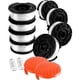 thumbnail image 1 of Trimmer spool for Black & Decker Trimmers, 8 trimmer spools with 2 spool caps and 2 springs.pa{HONGDE}, 1 of 4