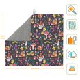 thumbnail image 3 of Xecao Mushrooms Snails Butterflies Print Dish Drying Mat for Kitchen Counter,Absorbent Coffee Bar Mat, Dish Drainer Rack Mats,Dining Room Decoration, 3 of 8
