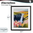 thumbnail image 4 of Stupell Industries Modern Colorful Waterfall in Valley Black Framed Print Under Glass, 13 x 16, by The Prints Vibe, 4 of 8