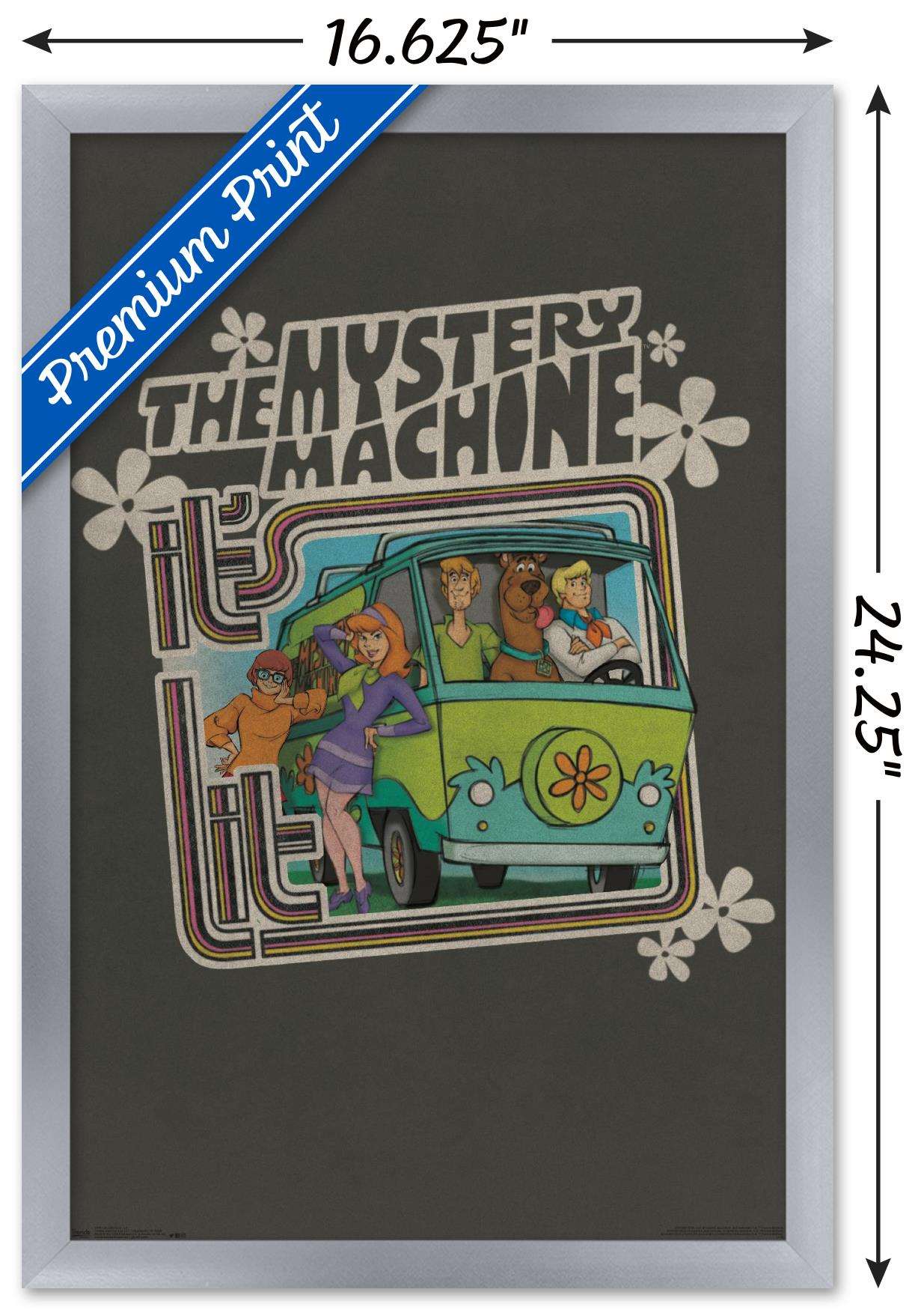 Scooby-Doo - Lit Wall Poster, 14.725" x 22.375", Framed