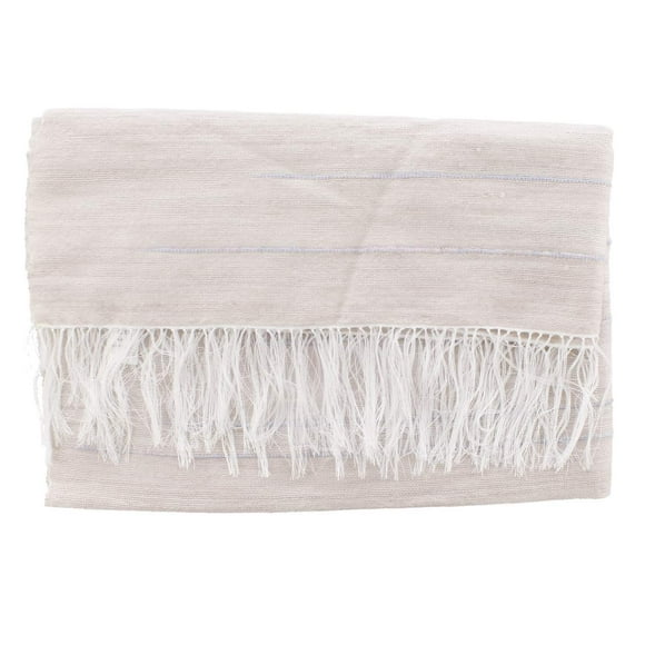 Merino Wool Square Scarf Light Brown