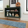 thumbnail image 3 of Unique Loom Kamala Washable Collection Area Rug - Animal print (2'  x 6' 1" Runner Navy Blue/Ivory), 3 of 9