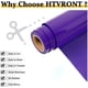 thumbnail image 3 of Rollos de vinilo de transferencia de calor HTVRONT, color morado, 30,5 cm x 6 m, 3 of 7