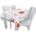 thumbnail image 4 of GZHJMY Cute with Flamingo Square Tablecloth for Kitchen Dining Room Party Table Cover Home Decor 60"(W) x 60"(L), 4 of 7