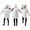 White, variant on Halloween Funny Costume Full Body Outfit, Novelty Party Role Play Suit for Stage Performance Holiday Events and Dress Up Activities