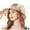 Khaki, variant on Sun Hat for Women Wide Leaf Flower Bridal Shower Beach Hat Great for Sun and Garden Events Beige