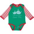 thumbnail image 3 of Inktastic My Grandma Loves Me Boys or Girls Long Sleeve Baby Bodysuit, 3 of 5