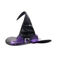 thumbnail image 4 of BRICH Witch Hat Novelty for Adult Women Decoration Accessory Witch Hat Purple One Size, 4 of 4
