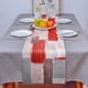 thumbnail image 4 of Table Runner Smile Sunflower con grafiti abstracto, rojo y marrón, 4 of 9